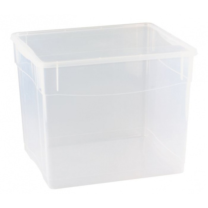 Контейнер 34 л 400х335х315 мм с крышкой прозрачный, ПП [431281501]