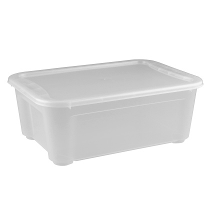 Контейнер 389х275х145 мм с крышкой прозрачный, ПП [43127510121]