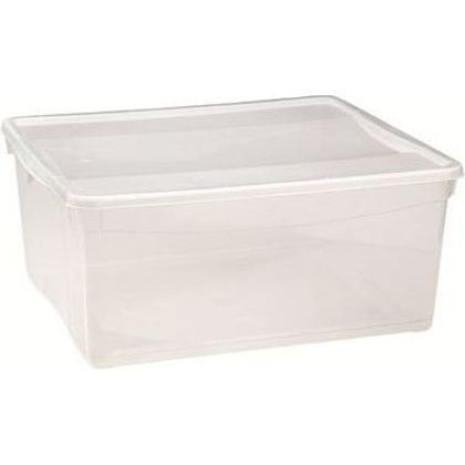 Контейнер 400х335х170 мм с крышкой прозрачный, ПП [4607016814605,431249301]