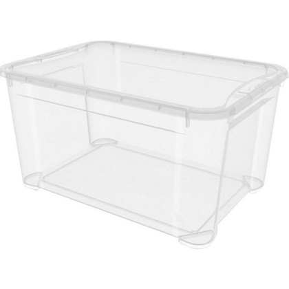 Контейнер 46 л 555х390х290 мм с крышкой прозрачный, ПП [431265801,4332470]