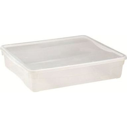 Контейнер 9 л 400х335х85 мм с крышкой прозрачный, ПП [43124940121,4332473]