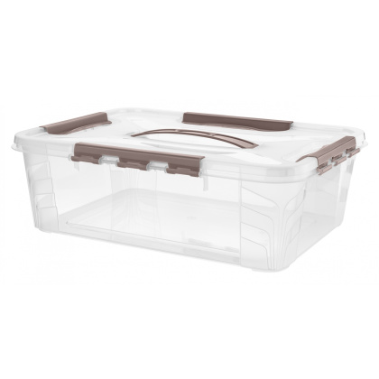 Контейнер с крышкой/замками/ручкой 390х290х124 мм