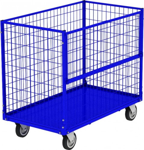 Контейнер сетчатый без крышки Rusklad КСМ-6 800х1200х920 мм, колеса 125 мм