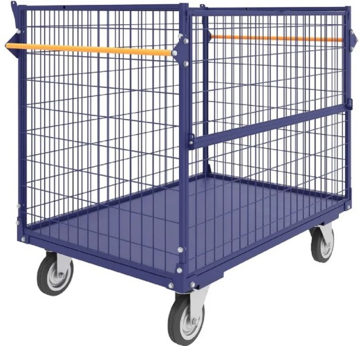 Контейнер сетчатый без крышки Rusklad КСМ-6 800х1200х920 мм, колеса 200 мм