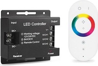 Контроллер GAUSS 201 013 288 для rgb 288w 24а с сенсорным пультом управления цв 201013288