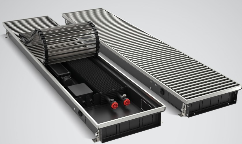 Конвектор внутрипольный ROYAL THERMO ATRIUM TURBO-80/250/1800-DG-U-AU-24 без блока упр. НС-1588618 - изображение 2