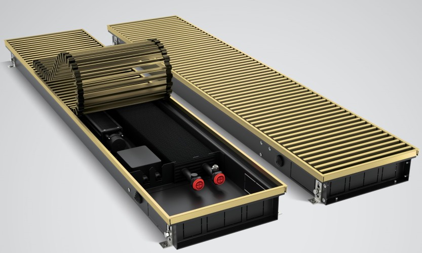 Конвектор внутрипольный ROYAL THERMO ATRIUM TURBO-80/250/1800-DG-U-AU-24 без блока упр. НС-1588618 - изображение 5