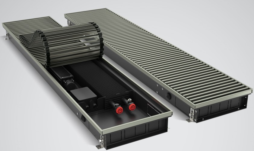 Конвектор внутрипольный ROYAL THERMO ATRIUM TURBO-80/250/2200-DG-U-AU-24 без блока упр. НС-1588628 - изображение 5