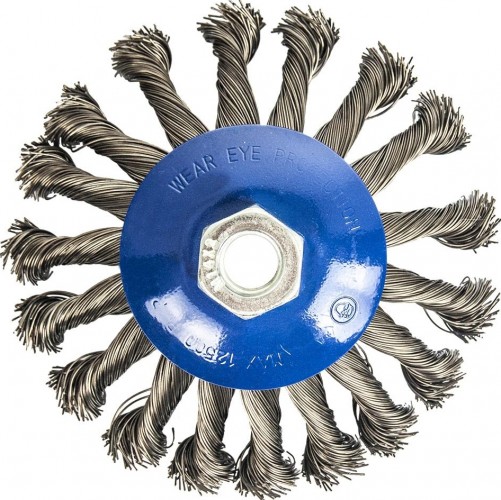 Кордщетка радиальная витая для УШМ ПРАКТИКА 125мм; М14 032-508 032-508 - изображение 3