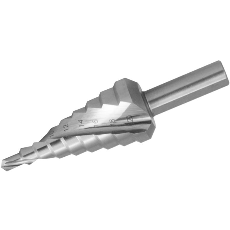 Ступенчатое сверло KORNOR 4-30 14 ст. спираль