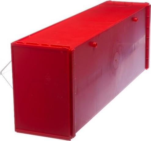 Короб откидной СТЕЛЛА-ТЕХНИК -104 красный/прозр., 4 ячейки, кассета 600х177х206 мм СТЕЛЛА-104 - изображение 3