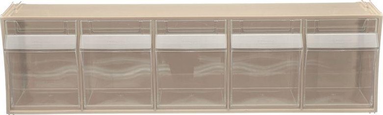 Короб откидной СТЕЛЛА-ТЕХНИК  600х140х168мм, 5 ячеек, бежевый, прозрачный F-600-5-B - изображение 3