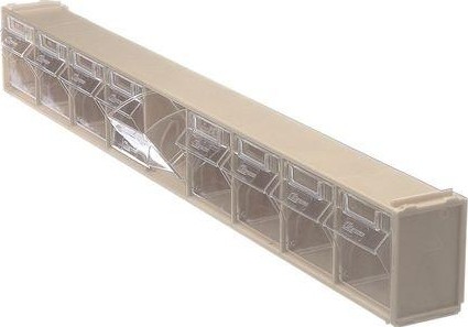 Короб откидной СТЕЛЛА-ТЕХНИК  600х68х78мм, 9 ячеек, бежевый, прозрачный F-600-9-B - изображение 2