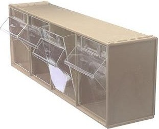 Короб откидной СТЕЛЛА-ТЕХНИК  600х178х206мм, 4 ячейки, бежевый, прозрачный F-600-4-B - изображение 2