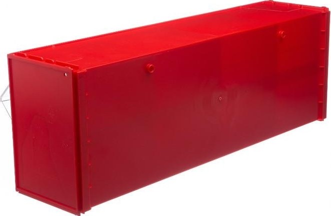 Короб откидной СТЕЛЛА-ТЕХНИК F-600-4  600х178х206мм, 4 ячейки, красный, прозрачный - изображение 4