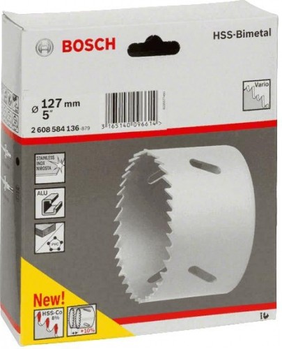 Коронка биметаллическая BOSCH STANDARD 127 ММ 2608584136 - изображение 2