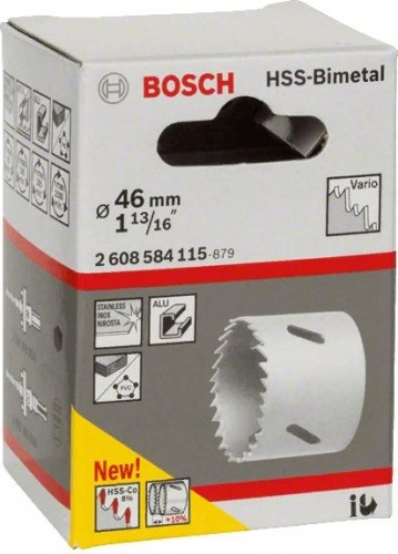 Коронка биметаллическая BOSCH STANDARD CO8% 46 ММ 2608584115 - изображение 2