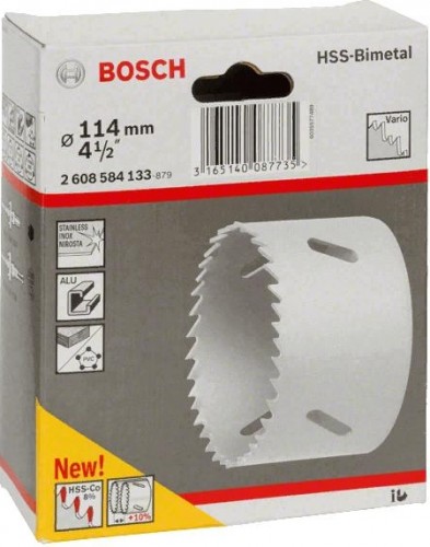Коронка биметаллическая BOSCH STANDARD 114 ММ 2608584133 - изображение 2