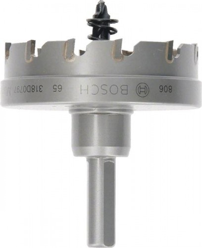 Коронка биметаллическая BOSCH Precision for Sheet Metal твердосплав 65 мм с напайками 2608594157