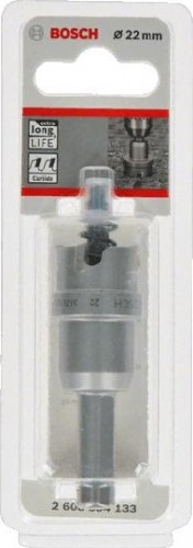 Коронка биметаллическая BOSCH Precision for Sheet Metal твердосплав 22 мм с напайками 2608594133 - изображение 2