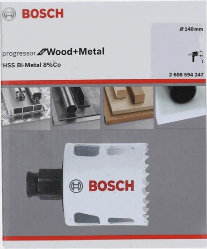 Коронка биметаллическая BOSCH PROGRESSOR 177 мм bim new 2608594250 - изображение 2