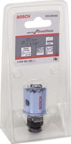 Коронка биметаллическая BOSCH Sheet Metal 27 мм 2608584785 - изображение 3