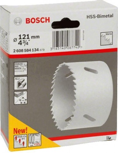 Коронка биметаллическая BOSCH STANDARD 121 ММ 2608584134 - изображение 2