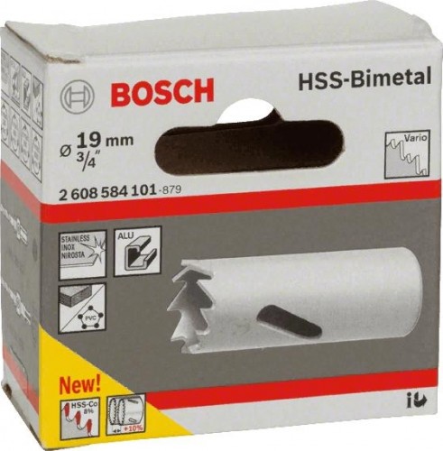 Коронка биметаллическая BOSCH STANDARD CO8% 19 ММ 2608584101 - изображение 2