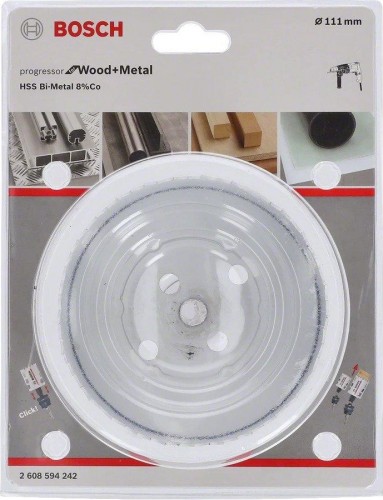 Коронка биметаллическая BOSCH PROGRESSOR for Wood&Metal  111 мм  2608594242 - изображение 2