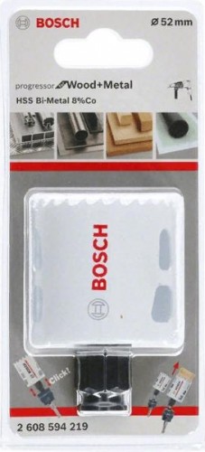 Коронка биметаллическая BOSCH PROGRESSOR 52 мм bim mm, new 2608594219