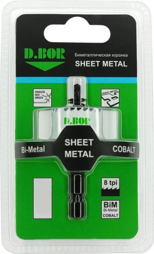 Коронка биметаллическая D.BOR SHEET METAL 25 мм D-HS-BIM-SM-20-025 - изображение 2