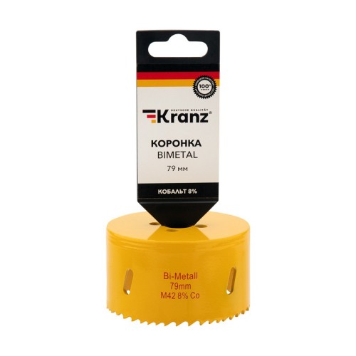 Коронка биметаллическая Kranz 79 мм Bimetal KR-92-0239 - изображение 3