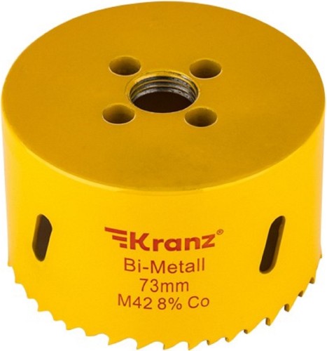 Коронка биметаллическая Kranz KR-92-0261 73мм - изображение 2