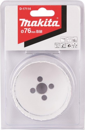 Коронка биметаллическая MAKITA D-17114 76мм - изображение 2