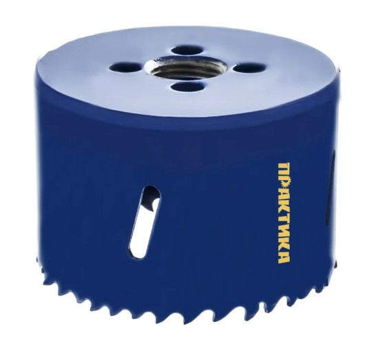 Коронка биметаллическая ПРАКТИКА 64 мм (2 ½") 036-018 - изображение 4