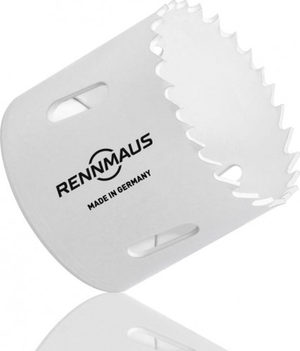 Коронка биметаллическая RENNMAUS 48 мм крупный зуб RMG048 по дереву и металлу bi-metall hss 04048760001