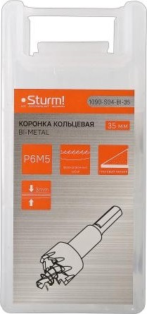 Коронка биметаллическая Sturm 1090-S04-BI-35 с центрирующим сверлом - изображение 4
