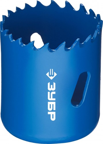 Коронка биметаллическая ЗУБР ЭКСПЕРТ 44 мм, быстрорежущая сталь 29531-044_z01