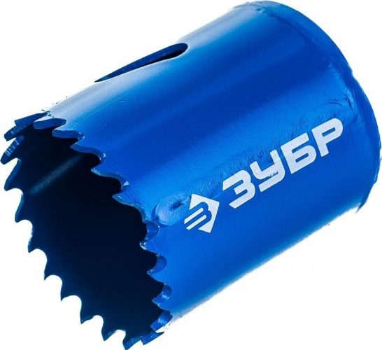 Коронка биметаллическая ЗУБР ЭКСПЕРТ 38 мм, быстрорежущая сталь 29531-038_z01