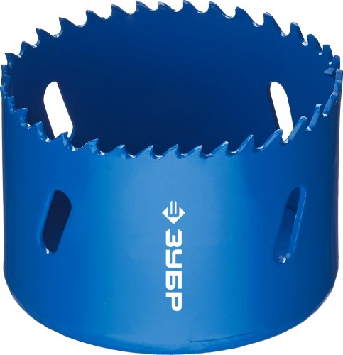 Коронка биметаллическая ЗУБР ЭКСПЕРТ 64 мм, быстрорежущая сталь