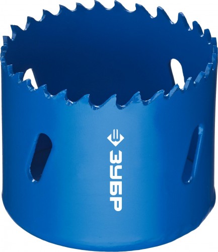 Коронка биметаллическая ЗУБР ЭКСПЕРТ 54 мм, быстрорежущая сталь 29531-054_z01