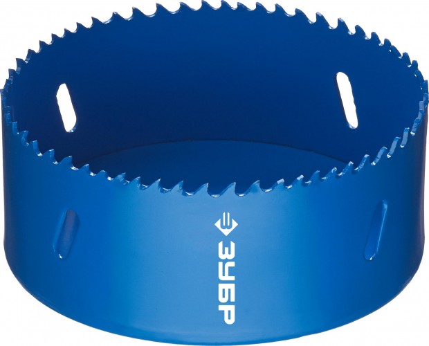 Коронка биметаллическая ЗУБР ЭКСПЕРТ 105 мм, быстрорежущая сталь 29531-105_z01