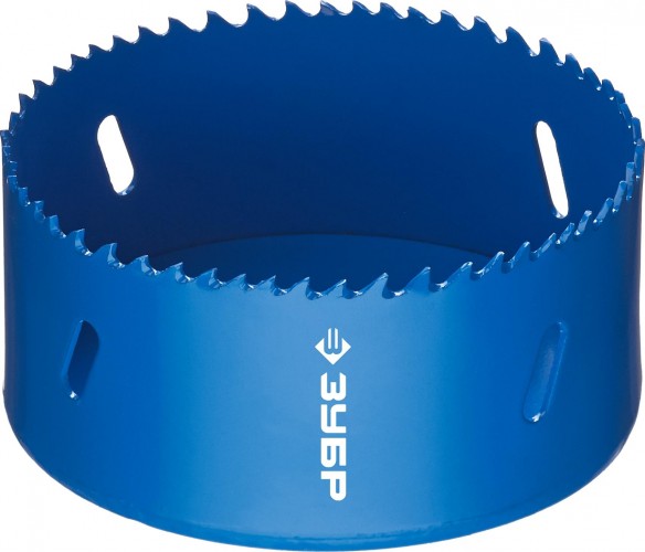 Коронка биметаллическая ЗУБР ЭКСПЕРТ 95 мм, быстрорежущая сталь 29531-095_z01