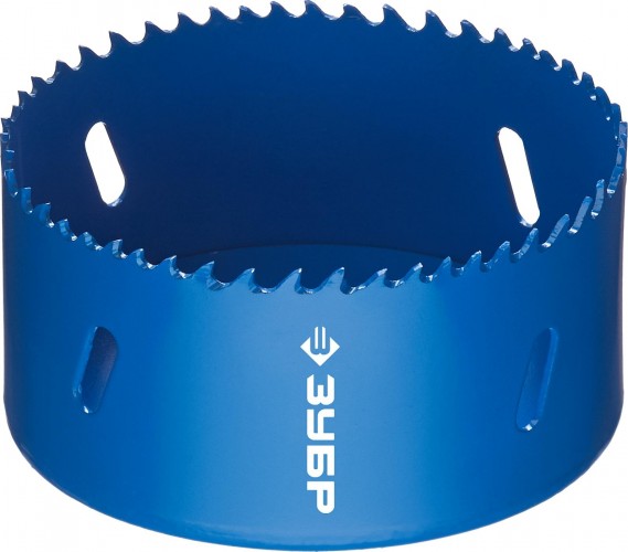 Коронка биметаллическая ЗУБР ЭКСПЕРТ 89 мм, быстрорежущая сталь 29531-089_z01