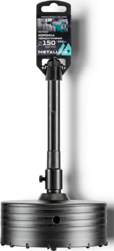 Коронка буровая SDS-max METALLICA Optima 150x250/110 мм твердосплавная H=50мм, M22,0х2,0 мм, с адаптером 907283