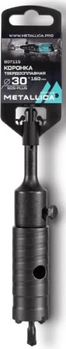 Коронка буровая SDS-plus METALLICA Optima 30x160/100 мм твердосплавная H=50мм, M22,0х2,0 мм, с адаптером 907115