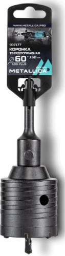 Коронка буровая SDS-plus METALLICA Optima 60x160/100 мм твердосплавная H=50мм, M22,0х2,0 мм, с адаптером 907177