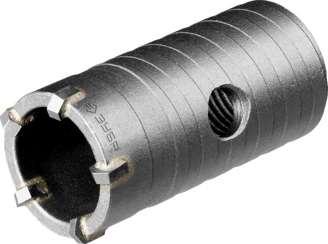 Коронка буровая SDS-plus ЗУБР ПРОФЕССИОНАЛ по бетону без державки, 35 мм, посадка коронки м22 29180-35