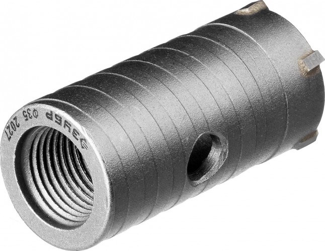 Коронка буровая SDS-plus ЗУБР ПРОФЕССИОНАЛ по бетону без державки, 35 мм, посадка коронки м22 29180-35 - изображение 2