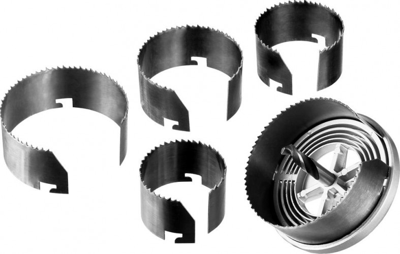 Коронка по дереву ЗУБР ЭКСПЕРТ пила сегментная наборная 5 полотен 29595-H5-32